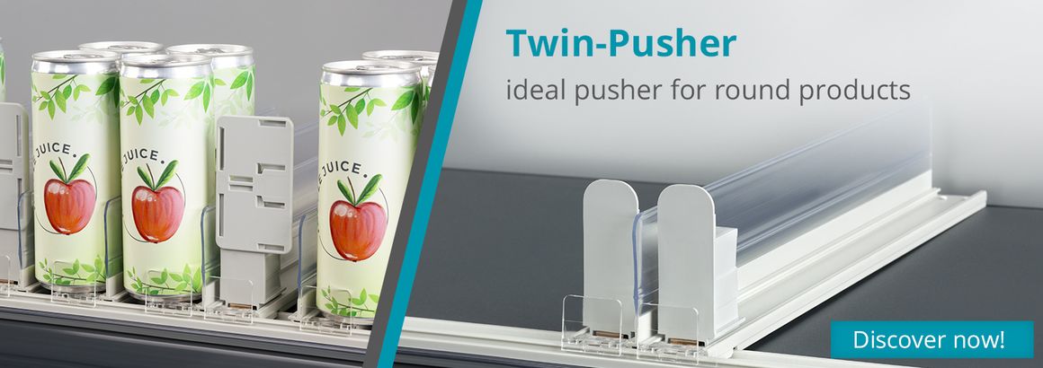Twin Pusher for round products