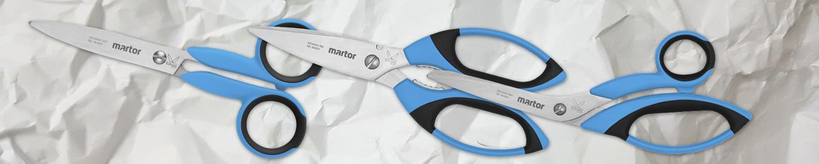 Safety scissors with Easy Grip made of glass-reinforced plastic