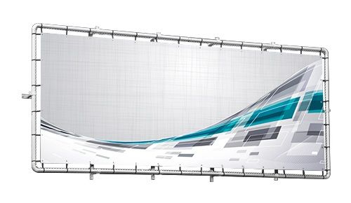 Banner Frame Slot Steel with  mit Spannschlaufen