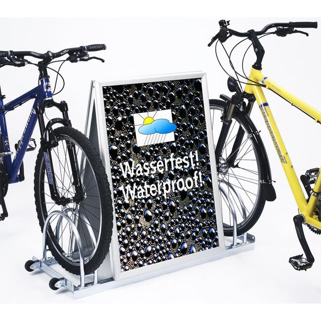 Advertising bike stands: outdoor advertising in the transport sector