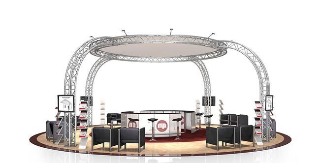 Exhibition stand idea for island stand