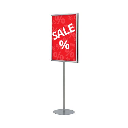 poster stand with sale poster