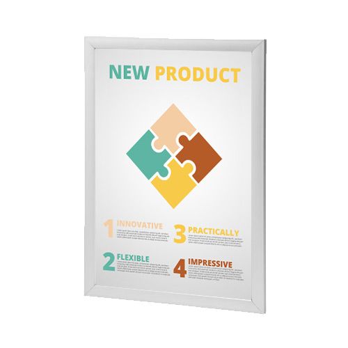 LED illuminated frame for advertising new product launches