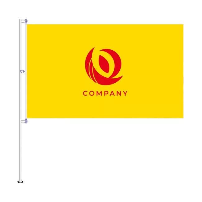 Advertising flags printed with screen printing