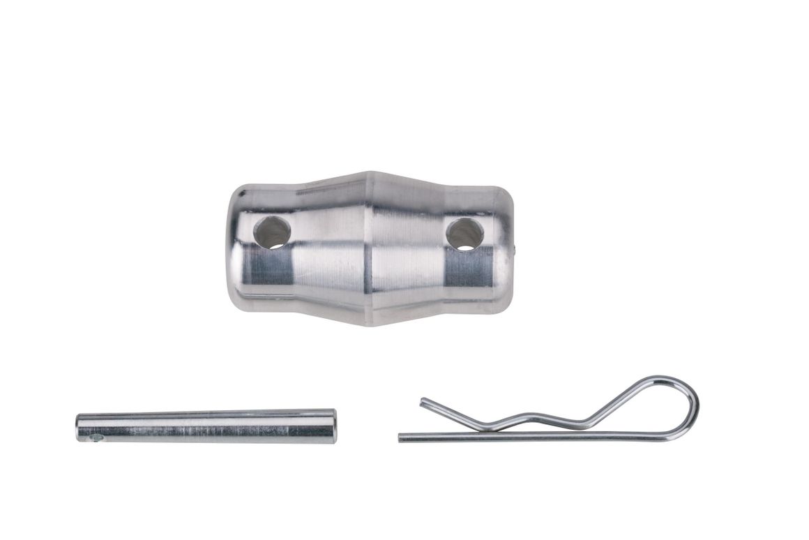 Conical connectors, bolts and clips for aluminium truss