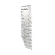 8 Tier Wall Mounted Leaflet Holder "Info Module System"