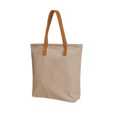 Shopping Bag "Spirit" in warm colour with imitation leather handles