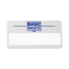 Name Badge "Basic White 34", unprinted