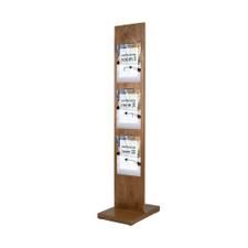 Poster Stand "Madera" with clamps