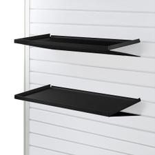 FlexiSlot® Slatwall Shelf "Heavy Steel" Black