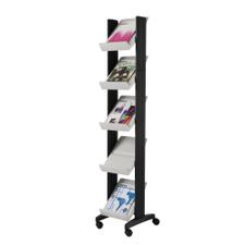 A4 Leaflet Stand "Corner" with adjustable shelves