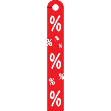Ceiling Hanger "Percentage Symbol", in rigid PVC