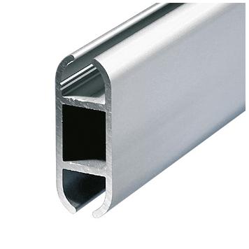 Aluminium Double Keder Rail for Ø 7-10 mm