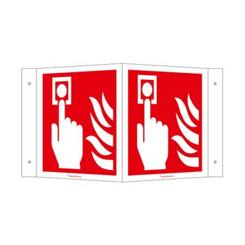 Fire Alarm (manual) Angled Sign
