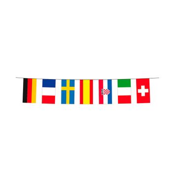 Flag Bunting Chain Euros Participants