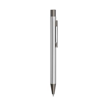 Metal Push Button Ballpoint Pen "Straight" with GUN metallic applications