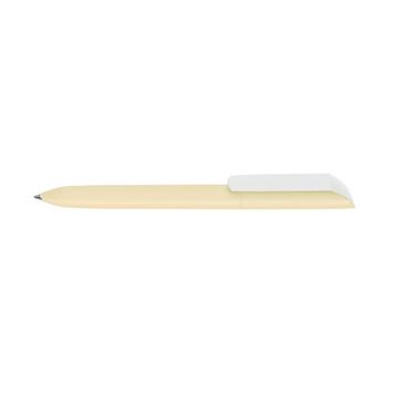 Twist Mechanism Ballpoint Pen "Vane" with Rubberised Casing and White Clip