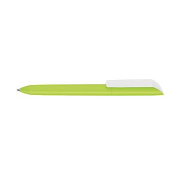 Twist Mechanism Ballpoint Pen "Vane" with Rubberised Casing and White Clip