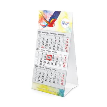 3 Month Desk Calendar "Mini 3"