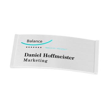 Name badge "Balance Alu-Complete" incl. set-up costs