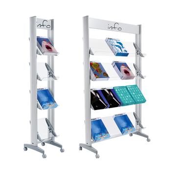 Leaflet Shelving "PPS" with Acrylic Shelves