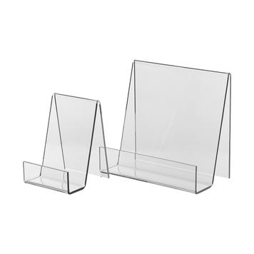 Book Angle/book support from Plexiglas ® for light books 7.0 x 14.0 x 14.0 cm 