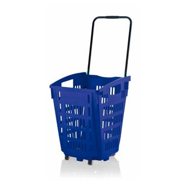 Grocery Basket ON Wheels 52 Litre to pull and carry