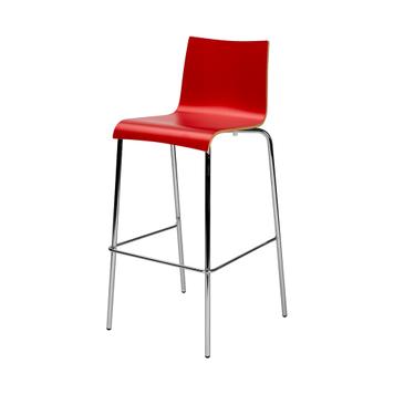 Bar Stool "Ramona" with Back Rest, stackable