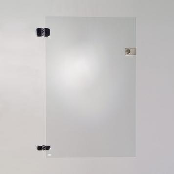 Glass Door for 2 Sections of Self-Assembly Showcase