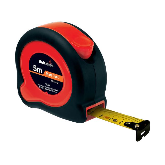 Steel Tape Measure, black / red; 3, 5 or 8 meters length