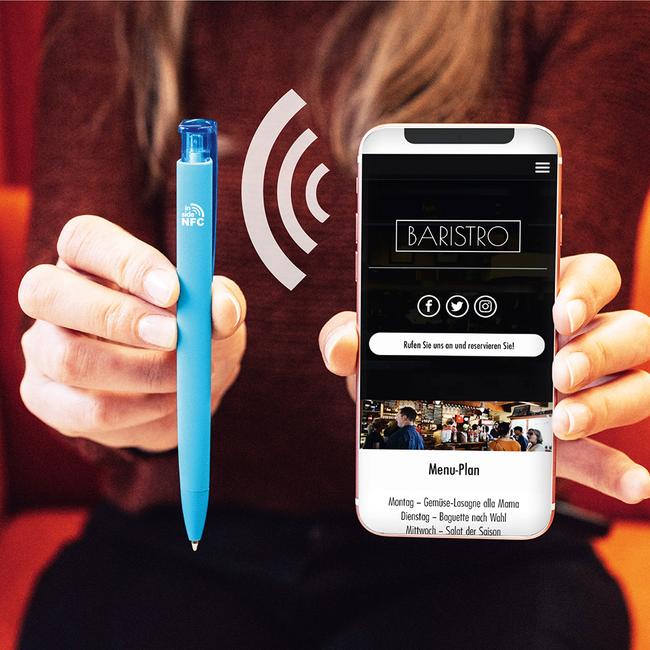 Retractable Ballpoint Pen with Built-in NFC TAG