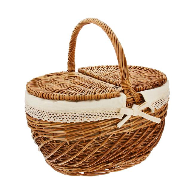 Willow Picnic Basket with single Handle
