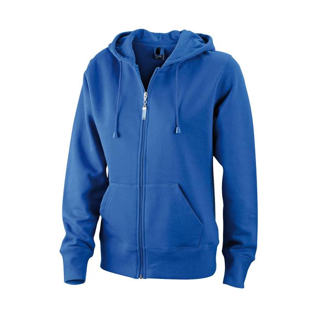 Ladie's Hooded Jacket, with kangaroo pocket for ladies S | blue | VKF ...