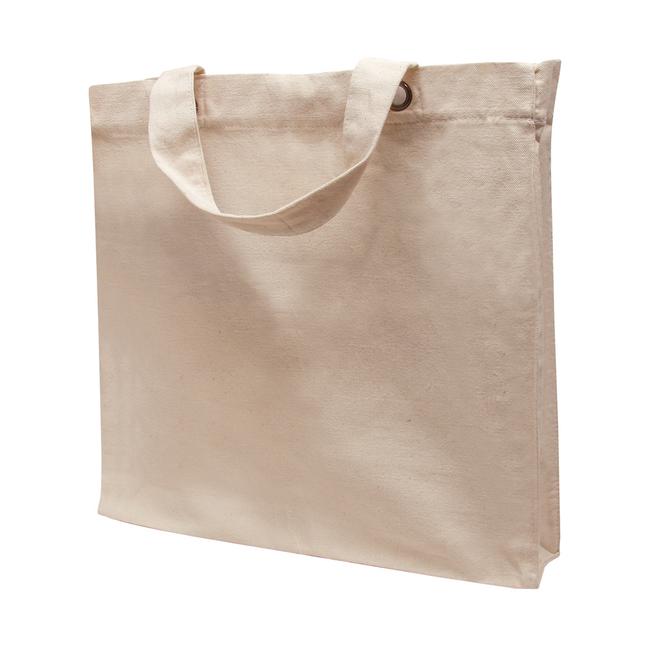 Cotton Bag "Macau" mwith short handles