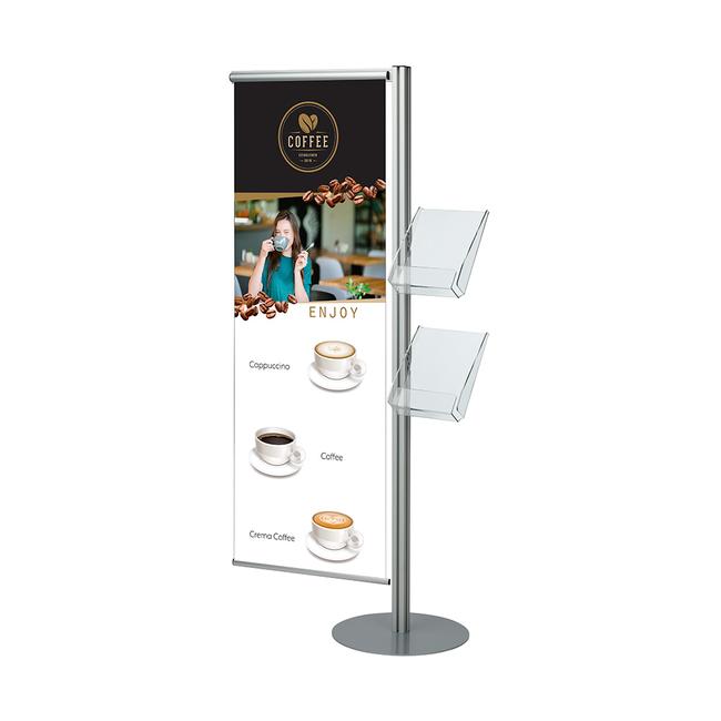 Banner and Leaflet Stand "Snap Quattro"