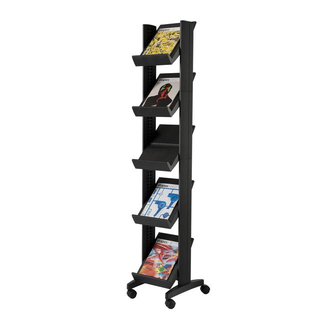 A4 Leaflet Stand "Corner" with adjustable shelves
