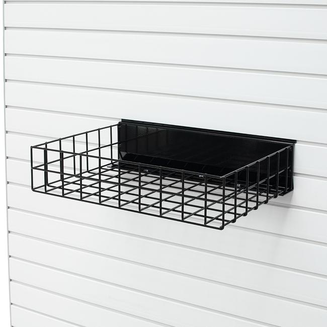 FlexiSlot® Slatwall Wire Shelf Black
