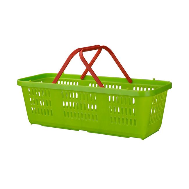 GREEN Multi-Purpose Plastic Hand Basket w/ Handles 