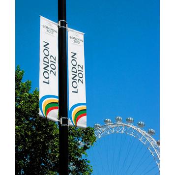 Street Banner System for Lamp Posts