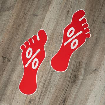 Floor Sticker "%"