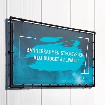 Banner Frame Slot System Alu Budget 42 "Wall"