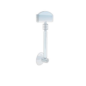 Large Price Holder "Sign Clip" with Suction Cup and Rod