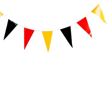 Bunting, 16 pointed pennants in German National Colours, 4 Meter