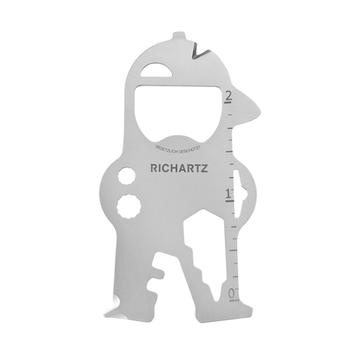 RICHARTZ Key Tool "Bob", multifunctional tool with 17 functions as a key ring