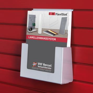 FlexiSlot® Slatwall Steel Leaflet Holder