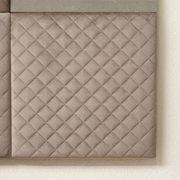 FlexiDeco-Stylepad / upholstered Fabric, diamond pattern sewn