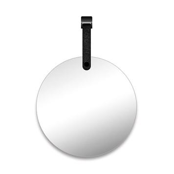 FlexiDeco-Functional / Mirror with black leather strap