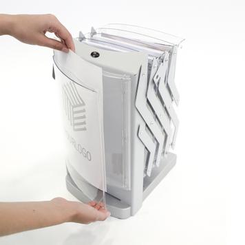 Portable Folding Literature Stand "Real Zip"