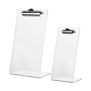 Slanted Sign Holder "Water-Gate" with Clip