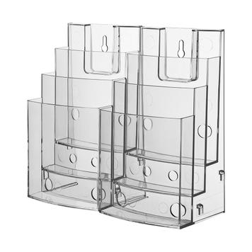 3-tier or 6-tier Leaflet Dispenser "Vicia", Sideways Extendable